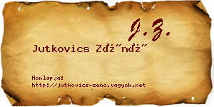 Jutkovics Zénó névjegykártya